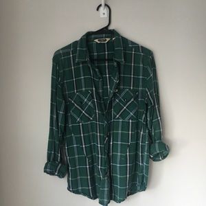 Urban Outfitters Salt Valley Green Flannel